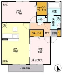 コージーヒルズＡ棟の物件間取画像